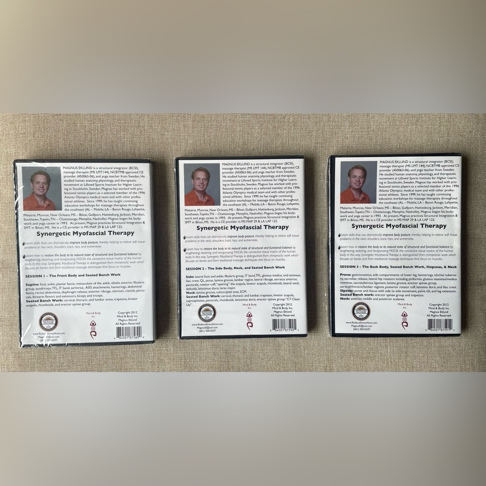 Synergetic Myofascial Therapy DVD - 3 instructional DVDs - Picture 2 of 8